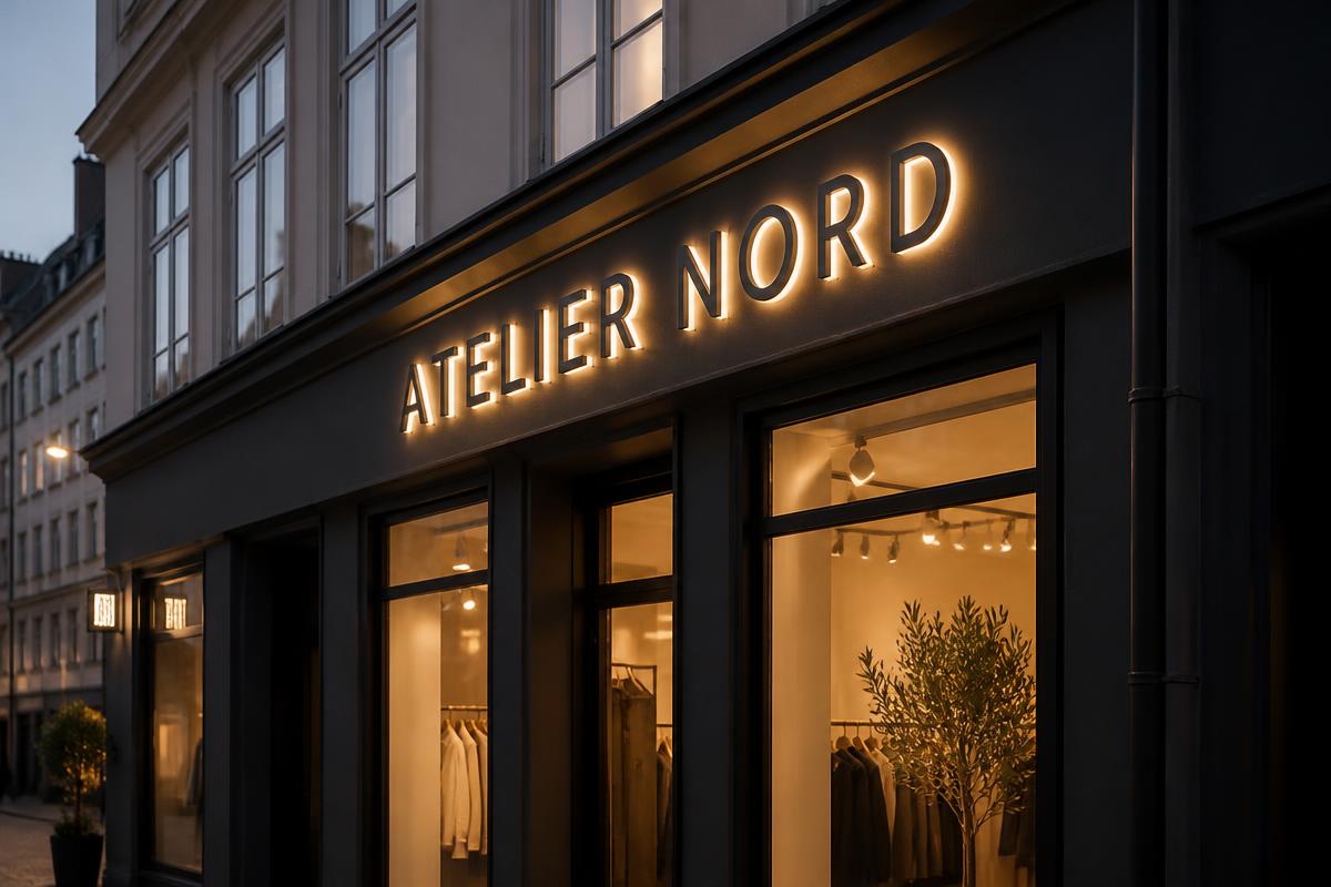 Atelier Nord facade-skilt