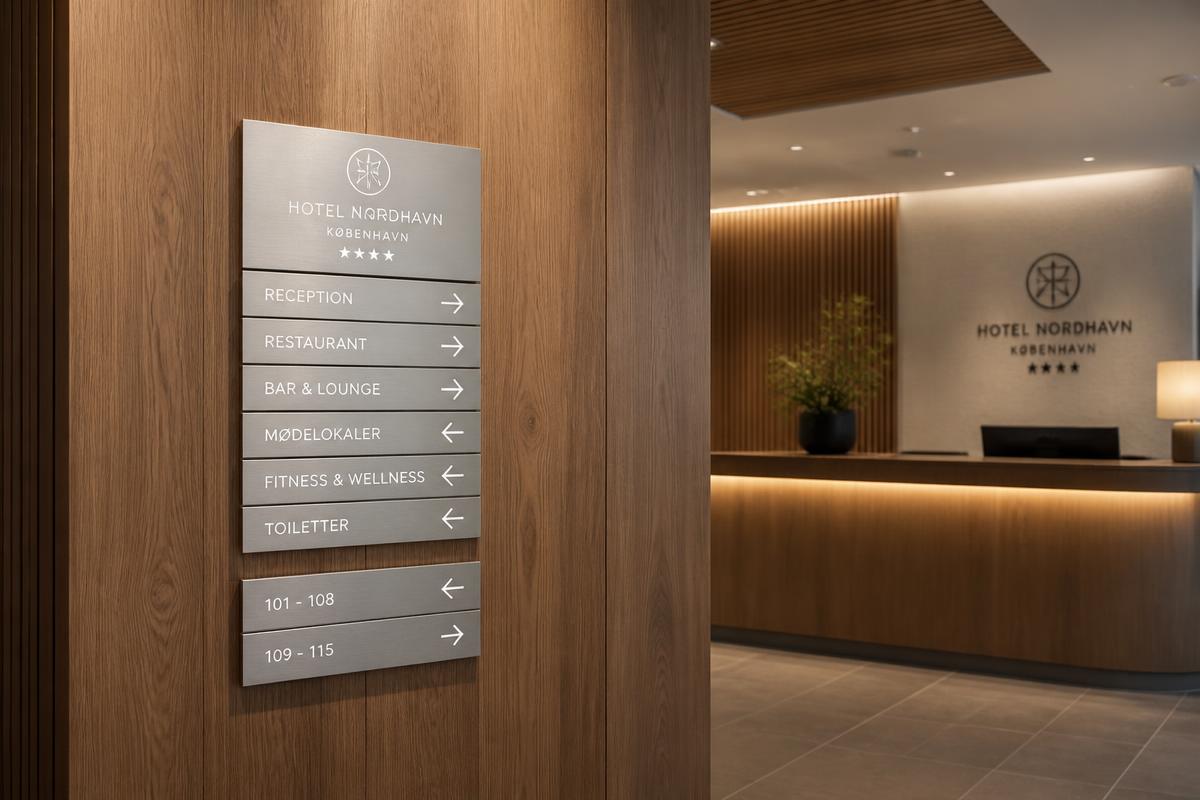 Hotel Nordhavn facade-skilt